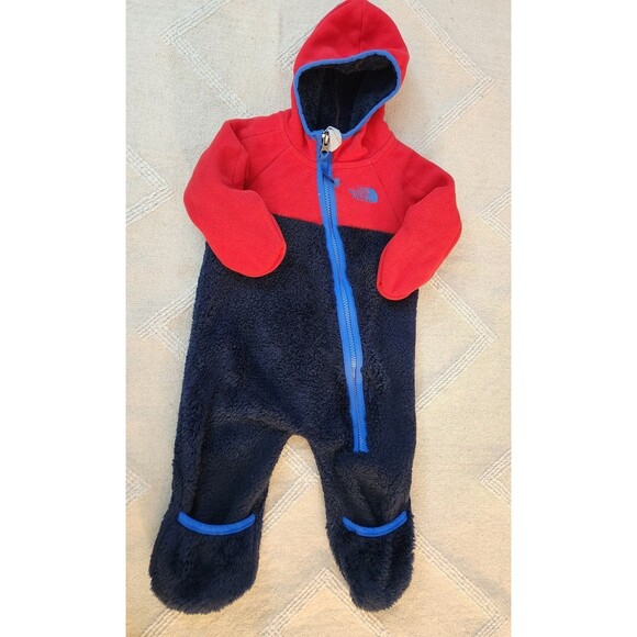 THE NORTH FACE CHIMBORAZA ONE PIECE FLEECE INFANT SIZE 3-6 MONTHS